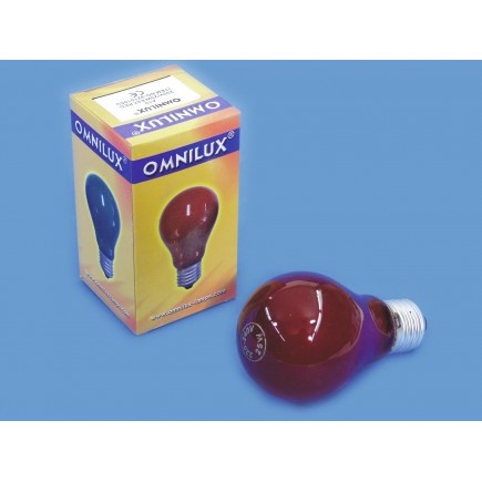 OMNILUX A19 230V/25W E-27 red